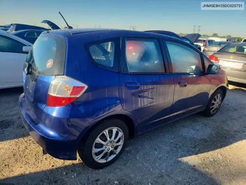 JHMGE8H35DC020731 — 2013 Honda Fit, фото 3 с аукциона Copart 20.10.2026, Передняя часть