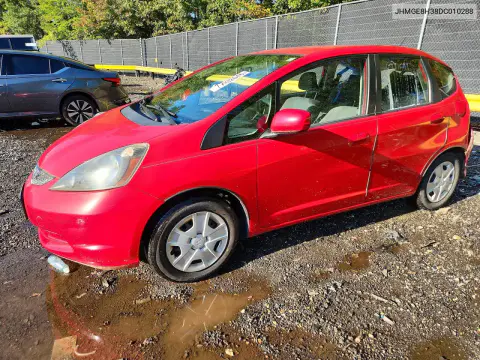 JHMGE8H38DC010288 — 2013 Honda Fit, Задняя часть, фото до ремонта