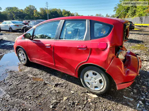 2013 Honda Fit VIN JHMGE8H38DC010288 фото 2
