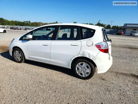 JHMGE8H33DC078644 — 2013 Honda Fit, фото 2 с аукциона Copart, Задняя часть
