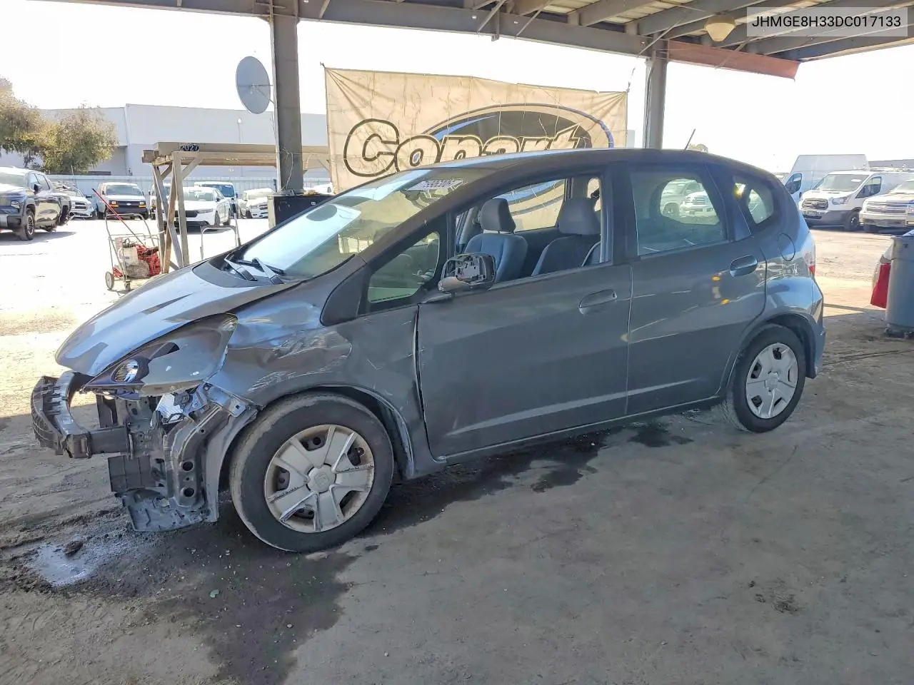 JHMGE8H33DC017133 Honda Fit 2013 — повреждение Передняя часть, фото до ремонта