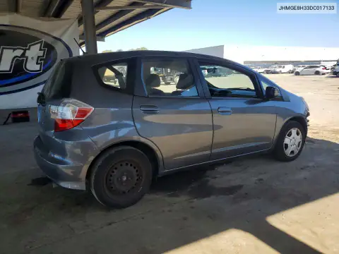 JHMGE8H33DC017133 — 2013 Honda Fit, фото 3 с аукциона Copart, Передняя часть