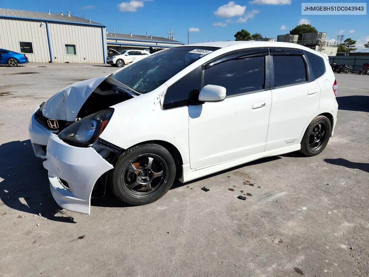 2013 Honda Fit Sport VIN JHMGE8H51DC043943 фото 1