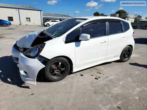 2013 Honda Fit Sport VIN JHMGE8H51DC043943 фото 1