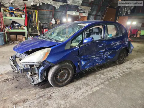 JHMGE8H38DC055697 — 2013 Honda Fit, Передняя часть, фото до ремонта