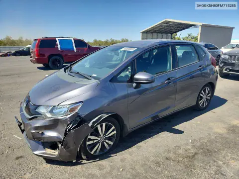3HGGK5H80FM715285 — 2015 Honda Fit, Передняя часть, фото до ремонта