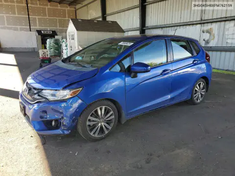 3HGGK5H8XFM762159 — 2015 Honda Fit, Передняя часть, фото до ремонта