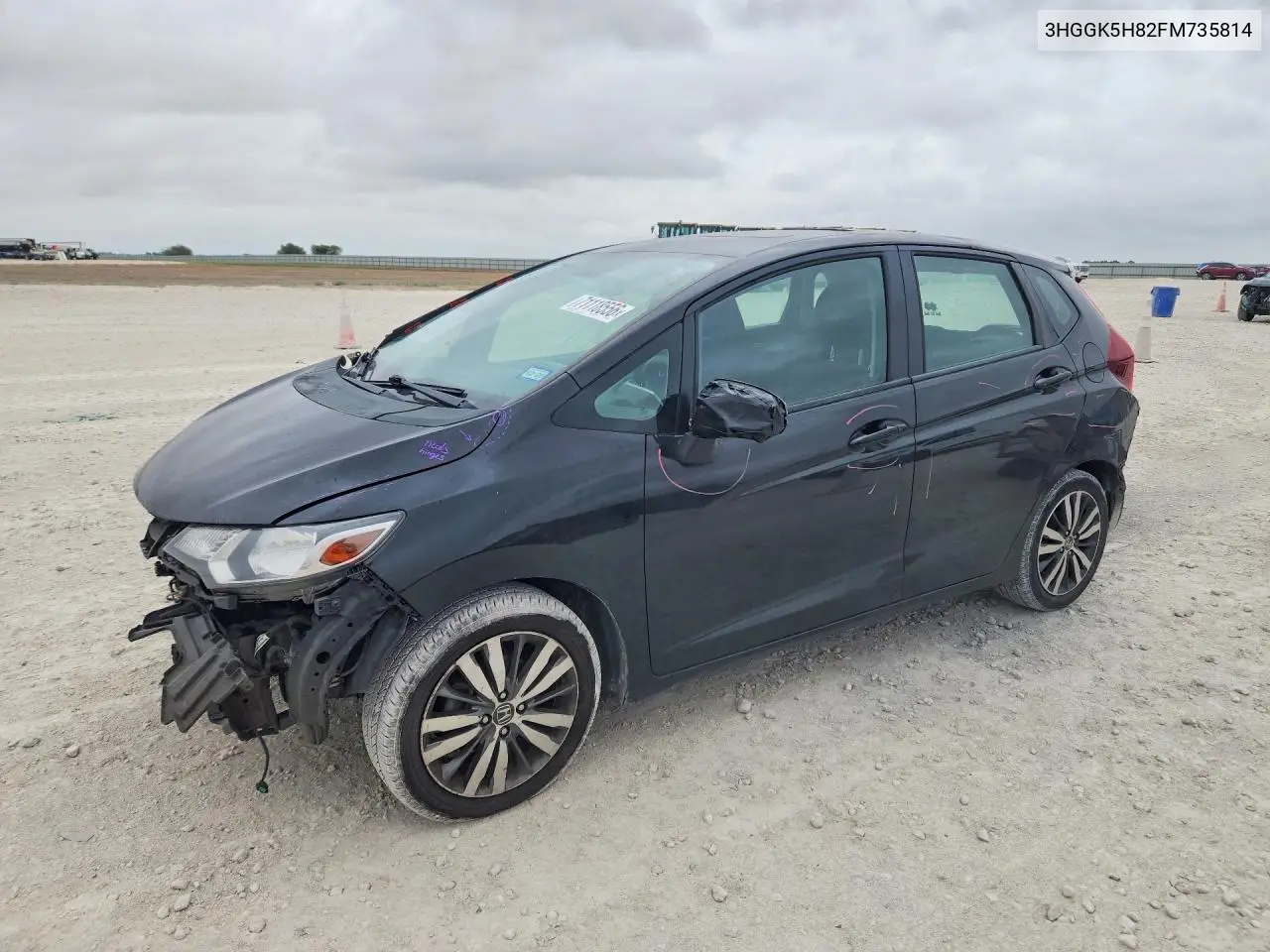 2015 Honda Fit Ex VIN 3HGGK5H82FM735814 фото 1