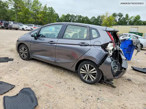 JHMGK5H76GX033821 — 2016 Honda Fit, фото 2 с аукциона Copart, Задняя часть
