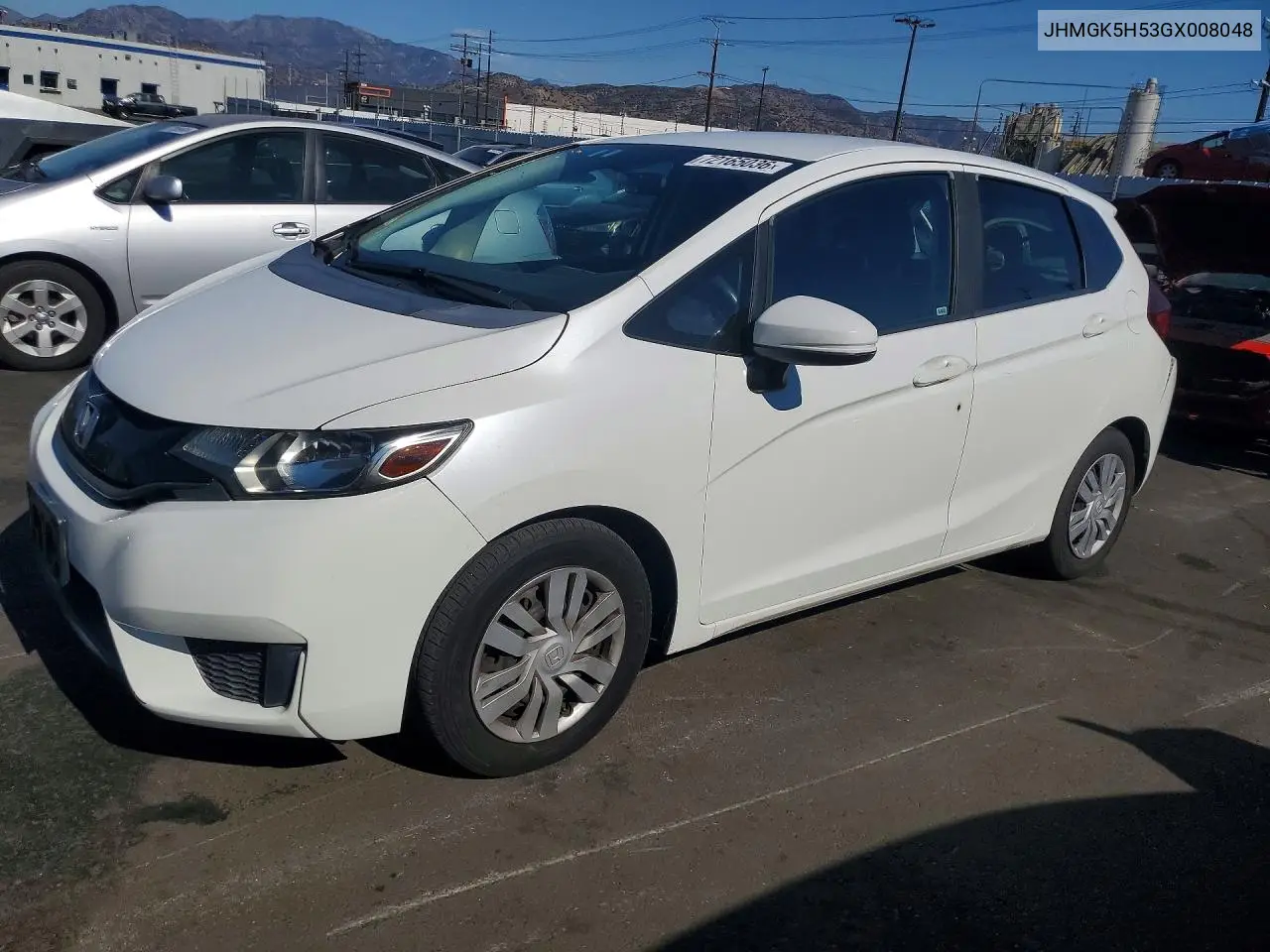 2016 Honda Fit Lx VIN JHMGK5H53GX008048 фото 1
