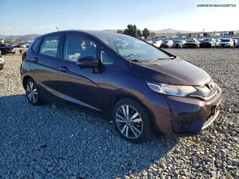 JHMGK5H86HS008795 — 2017 Honda Fit, фото 4 с аукциона Copart, Задняя часть