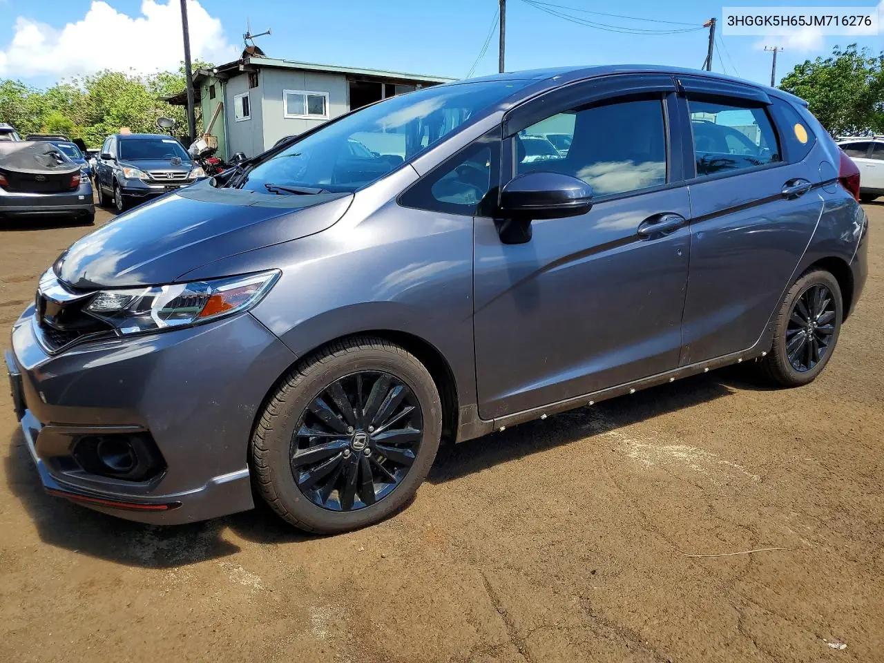 2018 Honda Fit Sport VIN 3HGGK5H65JM716276 фото 1