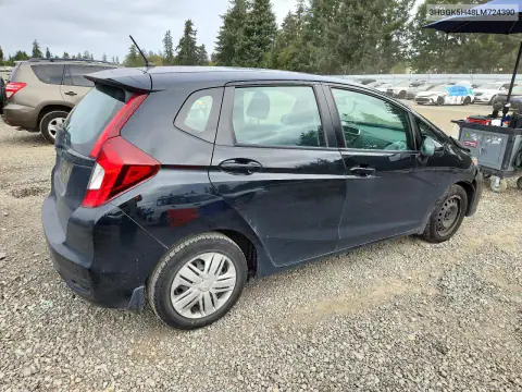 3HGGK5H48LM724390 — 2020 Honda Fit, фото 3 с аукциона Copart, Передняя часть
