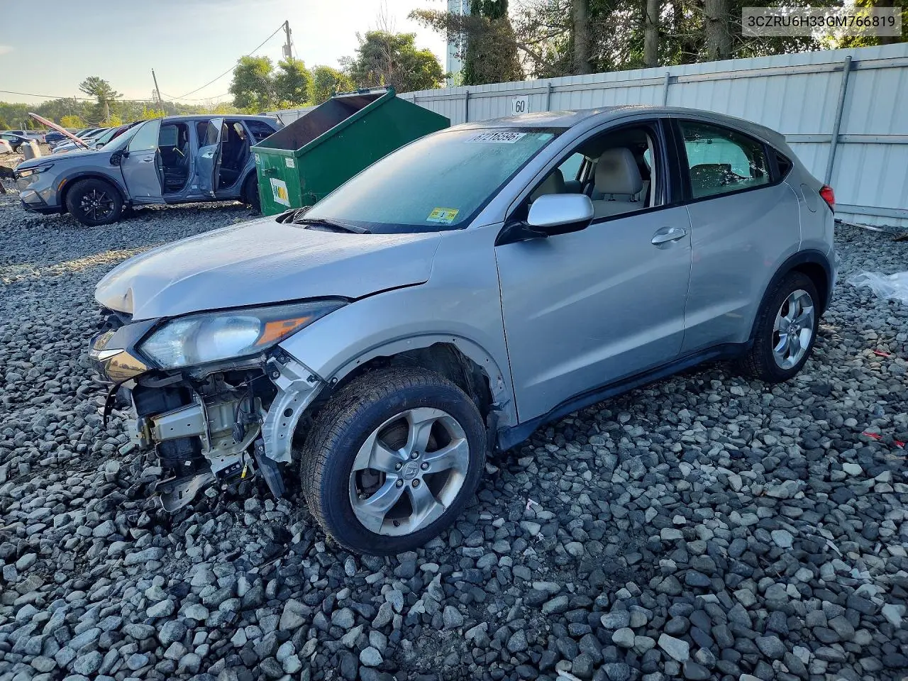 3CZRU6H33GM766819 Honda HR-V 2016 — повреждение Повреждения со всех сторон, фото до ремонта