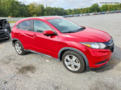 2016 Honda Hr-V Exl VIN 3CZRU6H76GM740847 фото 4