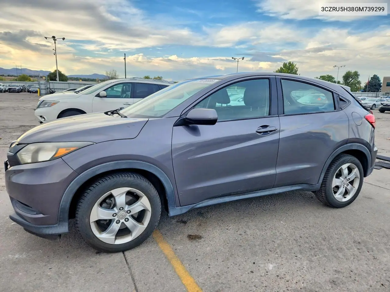 2016 Honda Hr-V Lx VIN 3CZRU5H38GM739299 фото 1