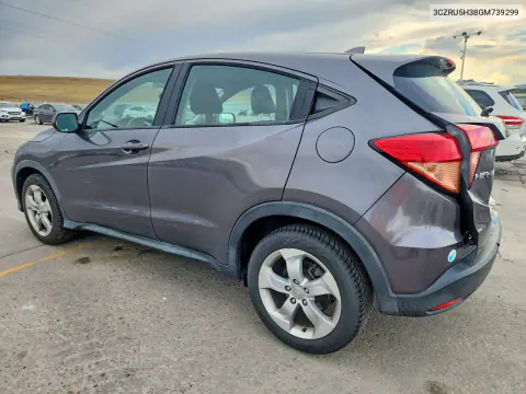 2016 Honda Hr-V Lx VIN 3CZRU5H38GM739299 фото 2