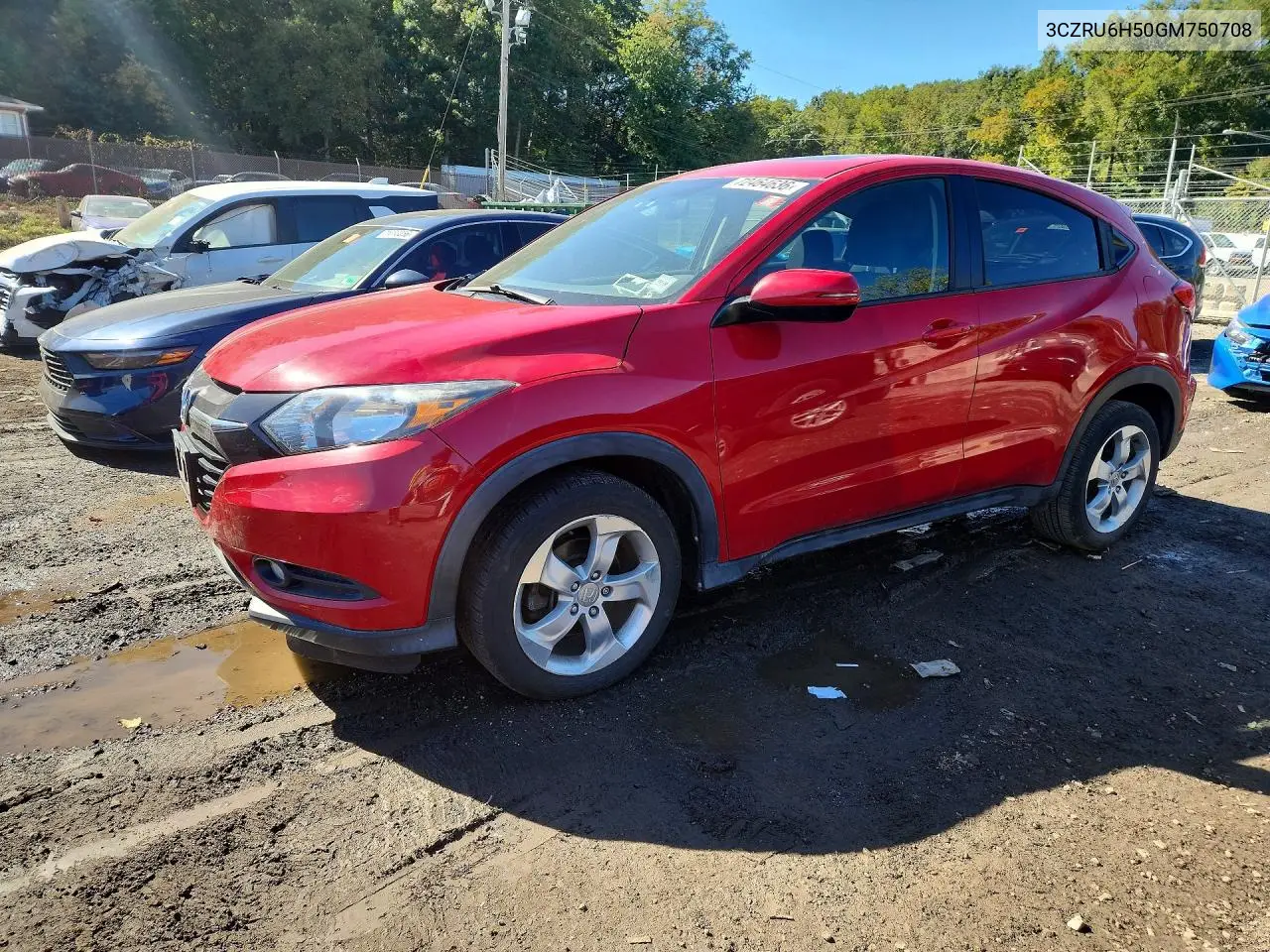3CZRU6H50GM750708 Honda HR-V 2016 — повреждение Мелкие вмятины и царапины, фото до ремонта