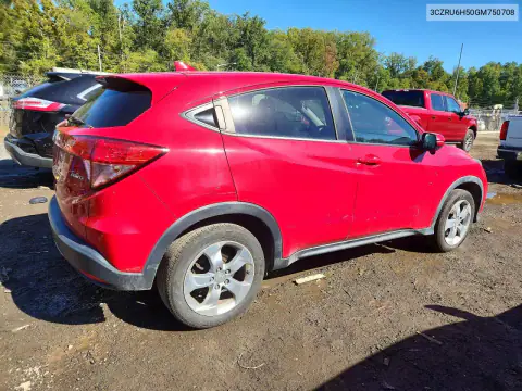 3CZRU6H50GM750708 — 2016 Honda HR-V, фото 3 с аукциона Copart 20.10.2026, Мелкие вмятины и царапины