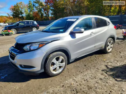 3CZRU6H51GM717202 — 2016 Honda HR-V, Передняя часть, фото до ремонта