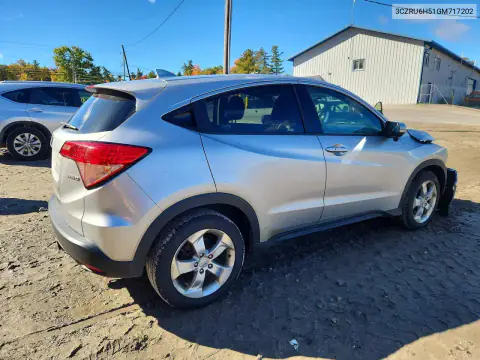 3CZRU6H51GM717202 — 2016 Honda HR-V, фото 3 с аукциона Copart, Передняя часть