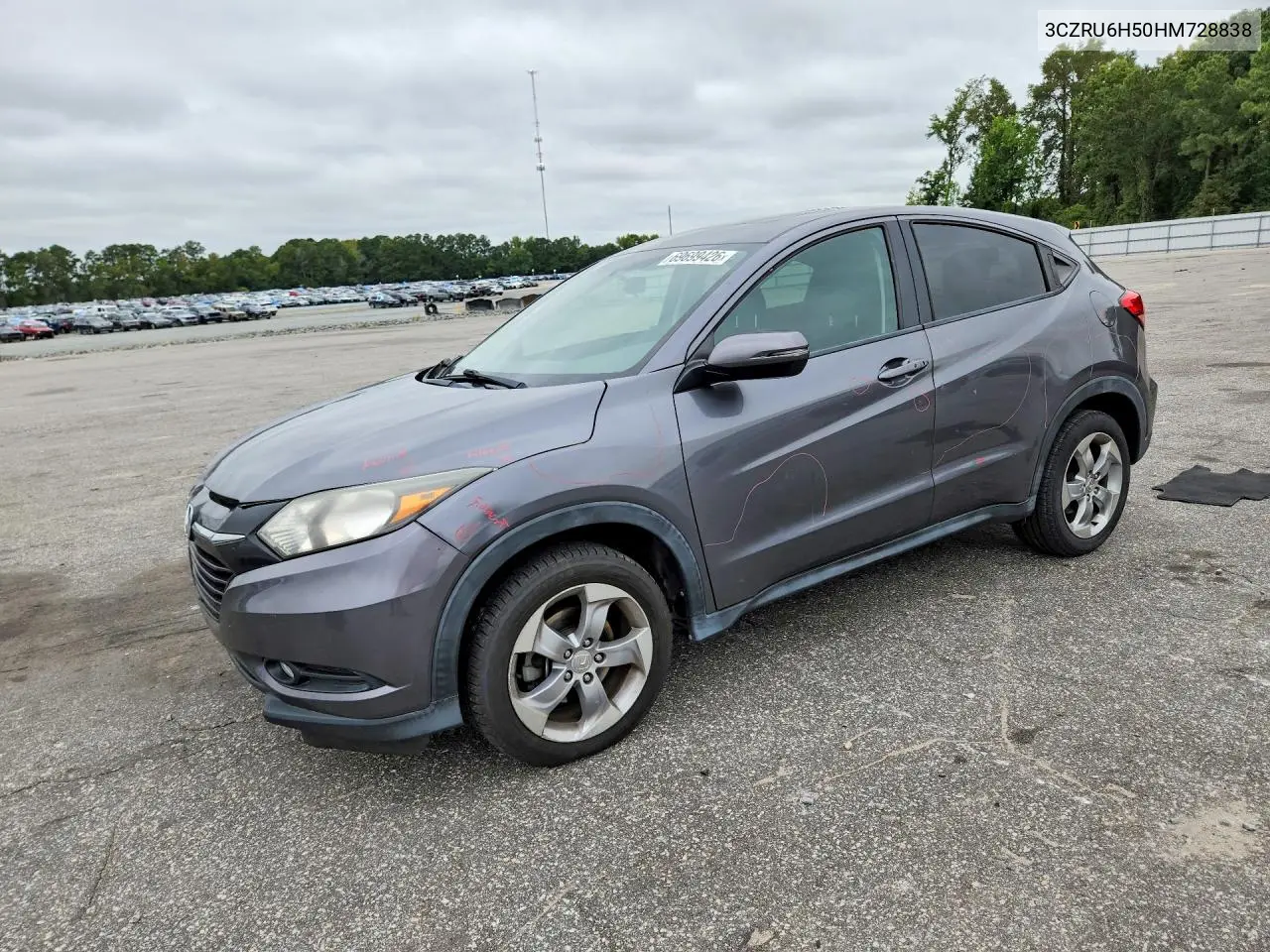 2017 Honda Hr-V Ex VIN 3CZRU6H50HM728838 фото 1