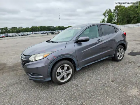 3CZRU6H50HM728838 — 2017 Honda HR-V, Сторона, фото до ремонта