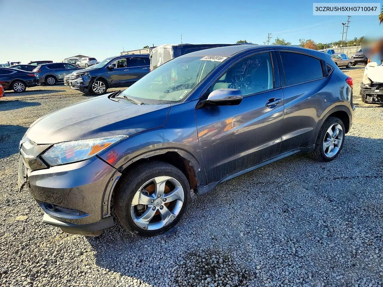 3CZRU5H5XHG710047 Honda HR-V 2017 — повреждение Передняя часть, фото до ремонта