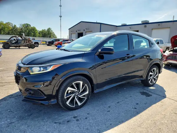 3CZRU6H11KG716653 — 2019 Honda HR-V, Град (Hail), фото до ремонта