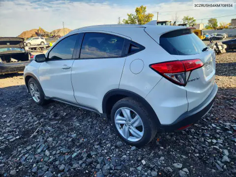 3CZRU5H54KM708934 — 2019 Honda HR-V, фото 2 с аукциона Copart, Подтопление