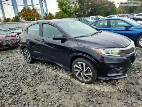 3CZRU6H17KG705902 — 2019 Honda HR-V, фото 4 с аукциона Copart, Задняя часть