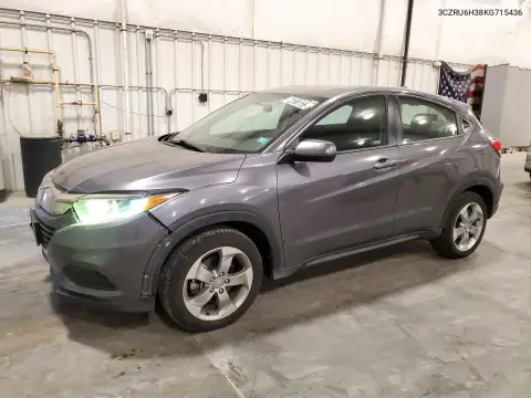 3CZRU6H38KG715436 — 2019 Honda HR-V, Град, фото до ремонта