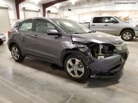 3CZRU6H38KG715436 — 2019 Honda HR-V, фото 4 с аукциона Copart, Град