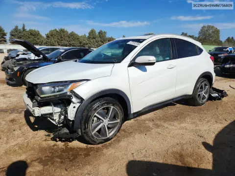 3CZRU6H59MM756809 — 2021 Honda HR-V, Передняя часть, фото до ремонта