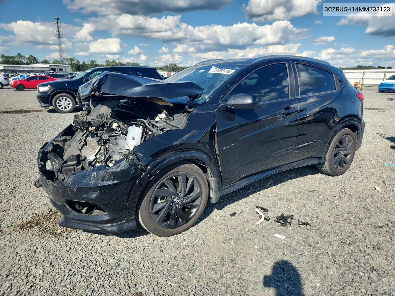 3CZRU5H14MM733123 Honda HR-V 2021 — повреждение Передняя часть, фото до ремонта