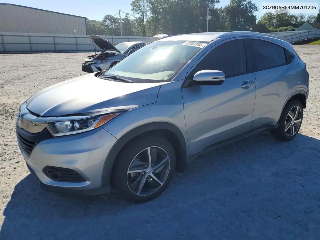 3CZRU5H59MM701206 Honda HR-V 2021 — повреждение Задняя часть, фото до ремонта