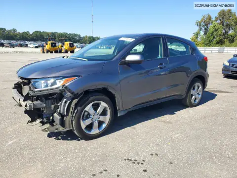 3CZRU6H3XMM746305 — 2021 Honda HR-V, Передняя часть, фото до ремонта