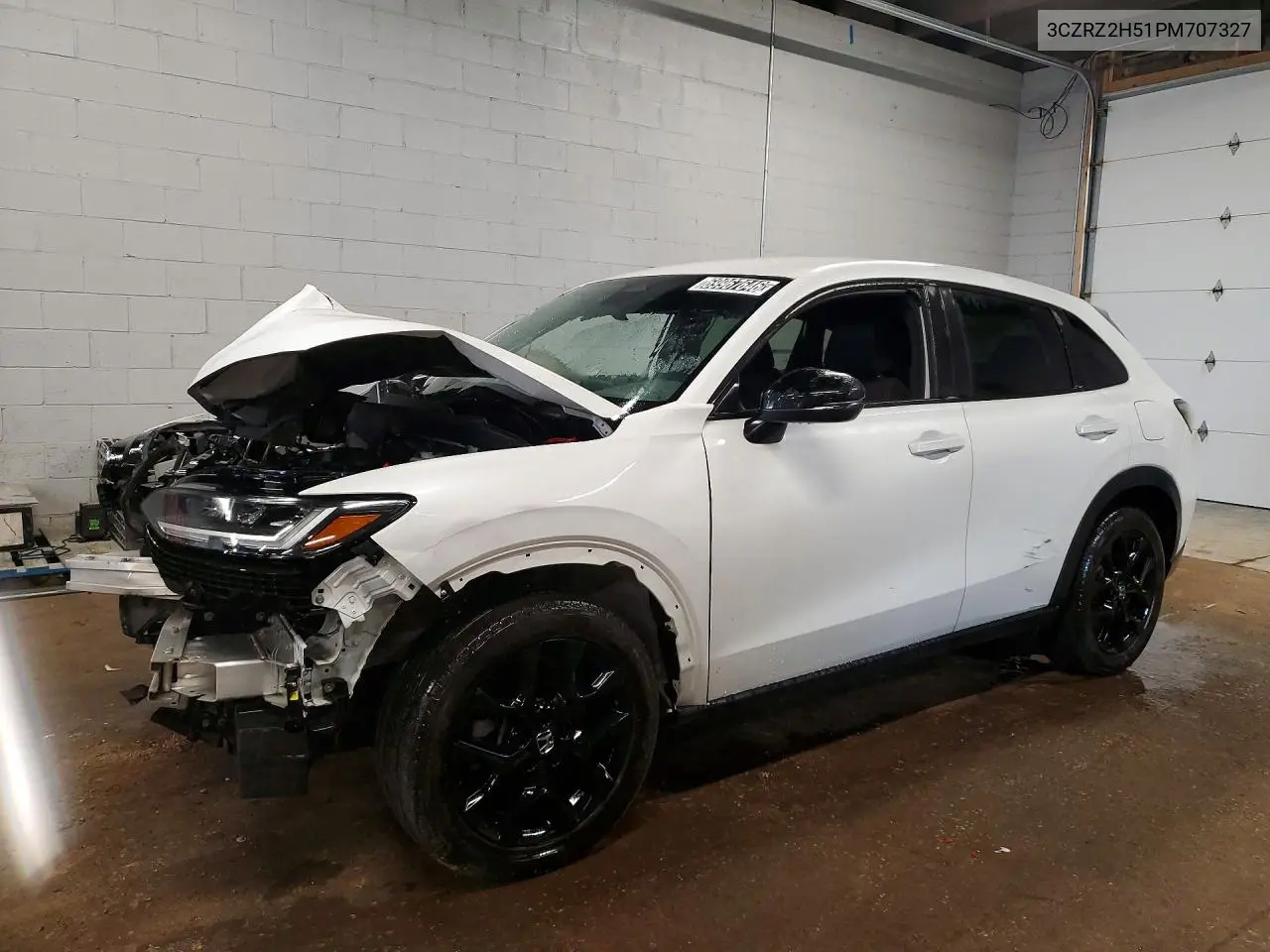 3CZRZ2H51PM707327 Honda HR-V 2023 — повреждение Передняя часть, фото до ремонта