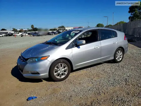 JHMZE2H72AS007946 — 2010 Honda Insight, Передняя часть, фото до ремонта