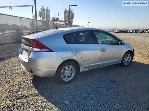 2010 Honda Insight Ex VIN JHMZE2H72AS007946 фото 3