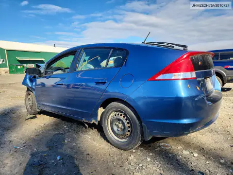 JHMZE2H75AS010727 — 2010 Honda Insight, фото 2 с аукциона Copart, Передняя часть