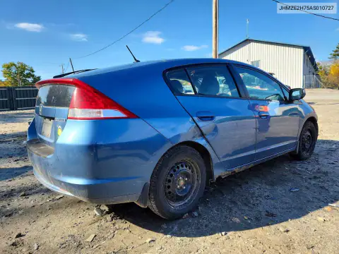 JHMZE2H75AS010727 — 2010 Honda Insight, фото 3 с аукциона Copart, Передняя часть