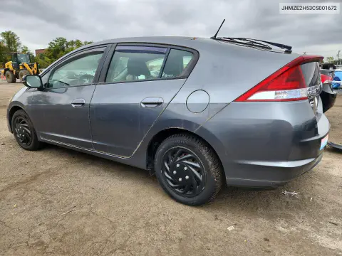 2012 Honda Insight Lx VIN JHMZE2H53CS001672 фото 2