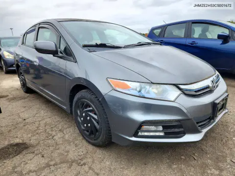 2012 Honda Insight Lx VIN JHMZE2H53CS001672 фото 4
