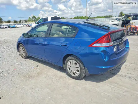 JHMZE2H34ES000029 — 2014 Honda Insight, фото 2 с аукциона Copart, Передняя часть