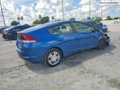 JHMZE2H34ES000029 — 2014 Honda Insight, фото 3 с аукциона Copart, Передняя часть