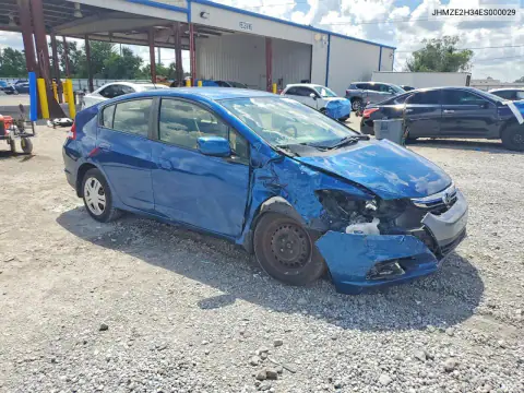 JHMZE2H34ES000029 — 2014 Honda Insight, фото 4 с аукциона Copart, Передняя часть