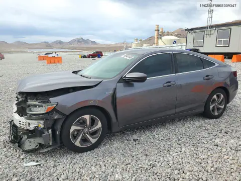 19XZE4F58KE009347 — 2019 Honda Insight, Передняя часть, фото до ремонта