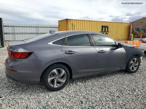 2019 Honda Insight Ex VIN 19XZE4F58KE009347 фото 3