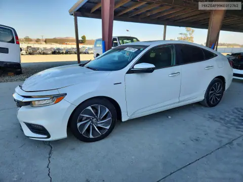 19XZE4F99KE012762 — 2019 Honda Insight, Передняя часть, фото до ремонта